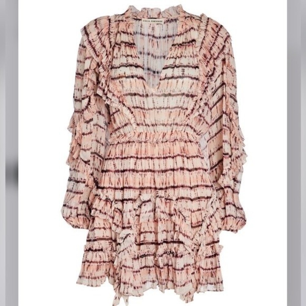 NWT Ulla Johnson Aberdeen Tie-Dye Mini Dress